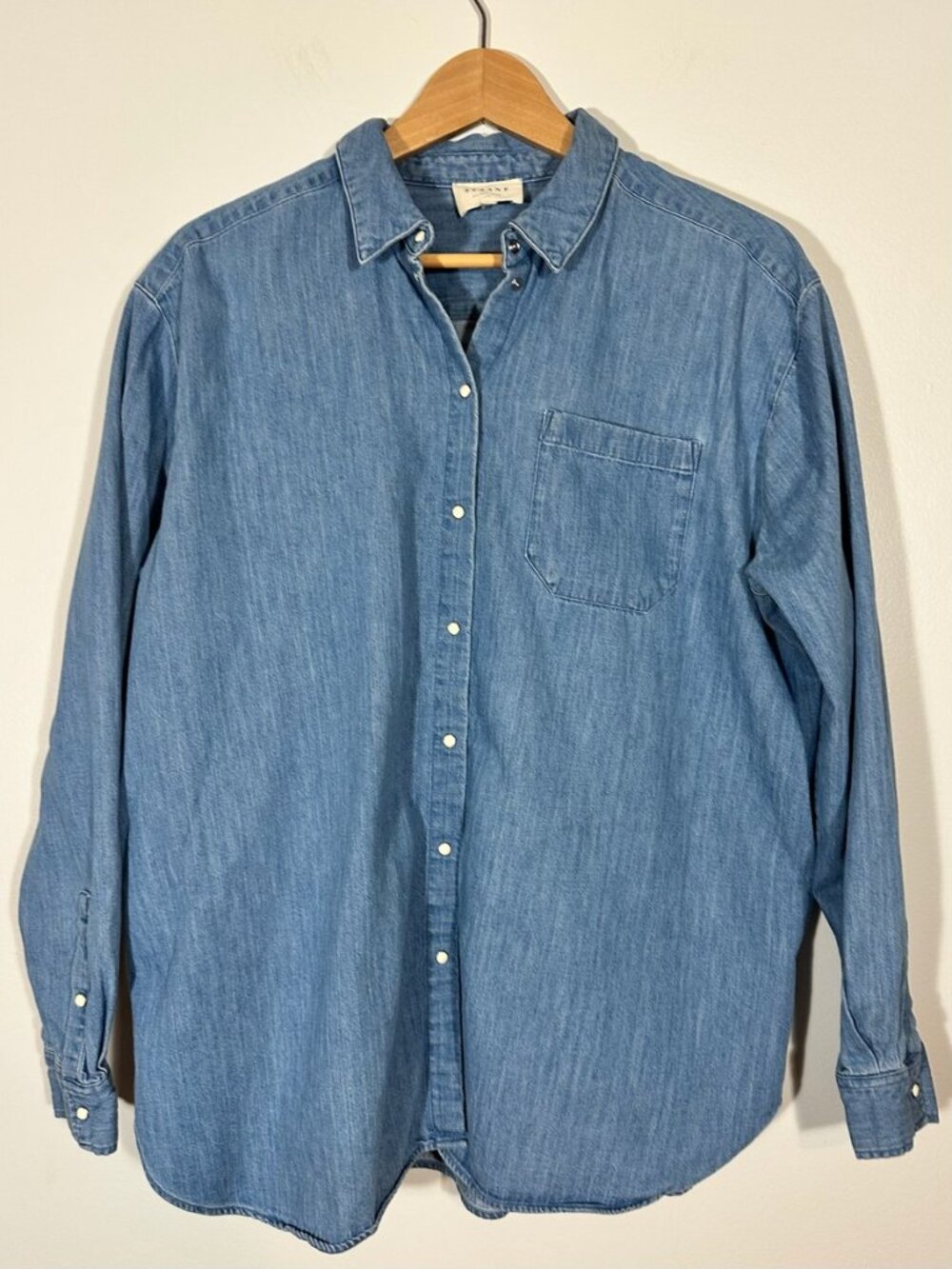 Sezane Chambray Shirt Size 40 - Picture 4 of 11